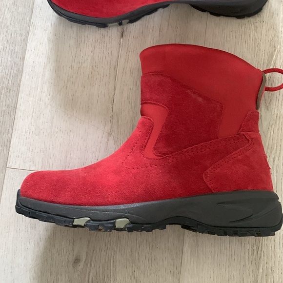LL‎ Bean thinsulate red suede leather boots size 8 1/2 M winter women’s outdoor - Picture 2 of 10